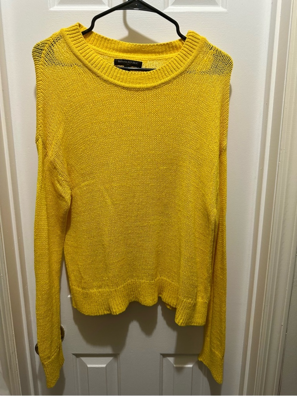 New Banana Republic Sunny Yellow Crewneck Sweater Size S